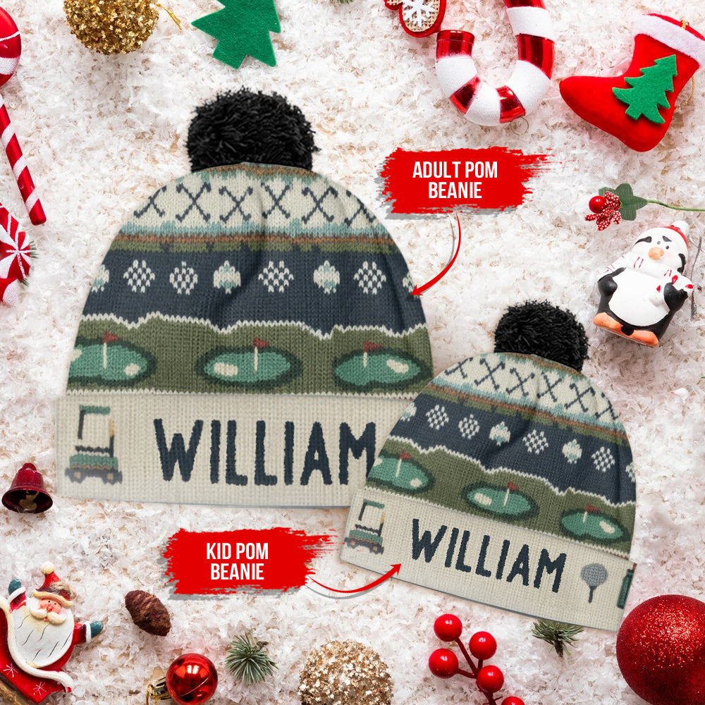 Golf Winter - Personalisierte Golfmütze