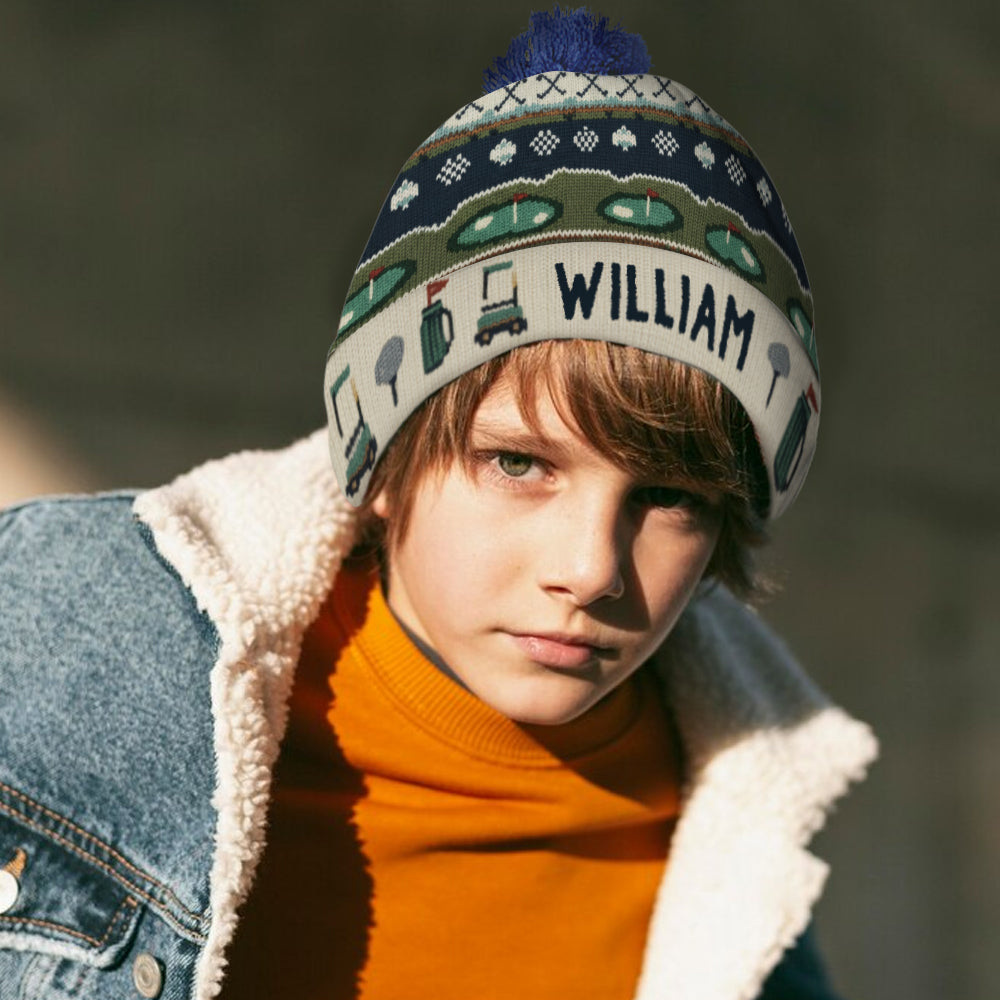 Golf Winter - Personalisierte Golfmütze