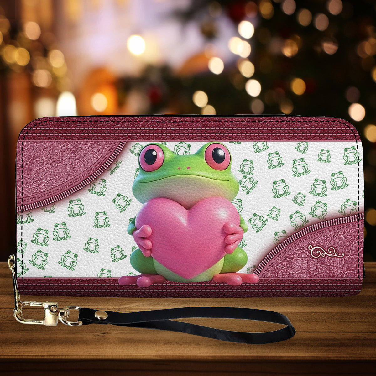 Love Frog – Personalisierte Frosch-Ledergeldbörse