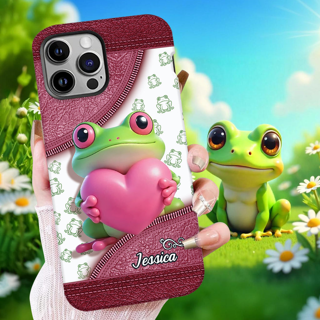 Love Frog – Personalisierte Handyhülle mit Froschmotiv
