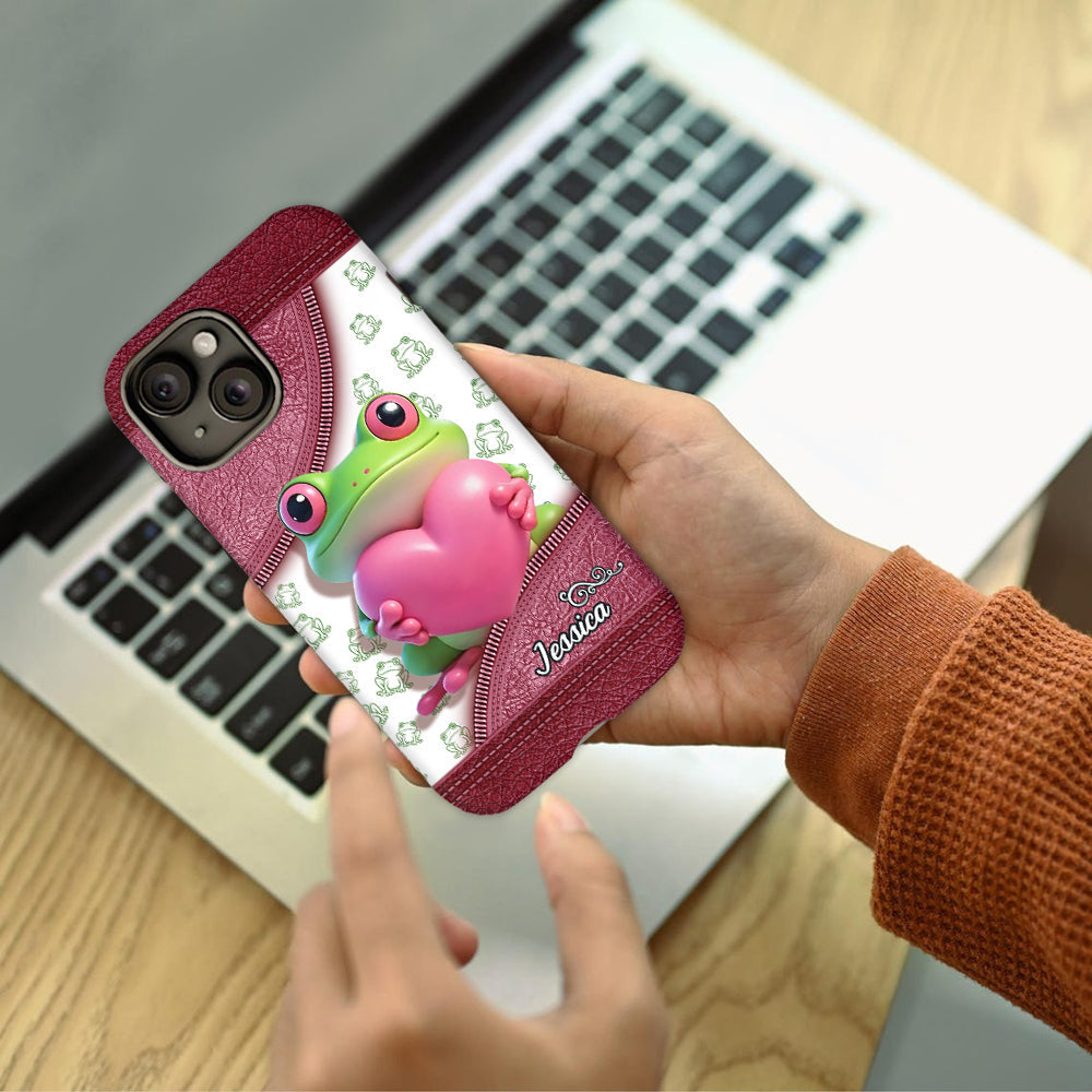 Love Frog – Personalisierte Handyhülle mit Froschmotiv