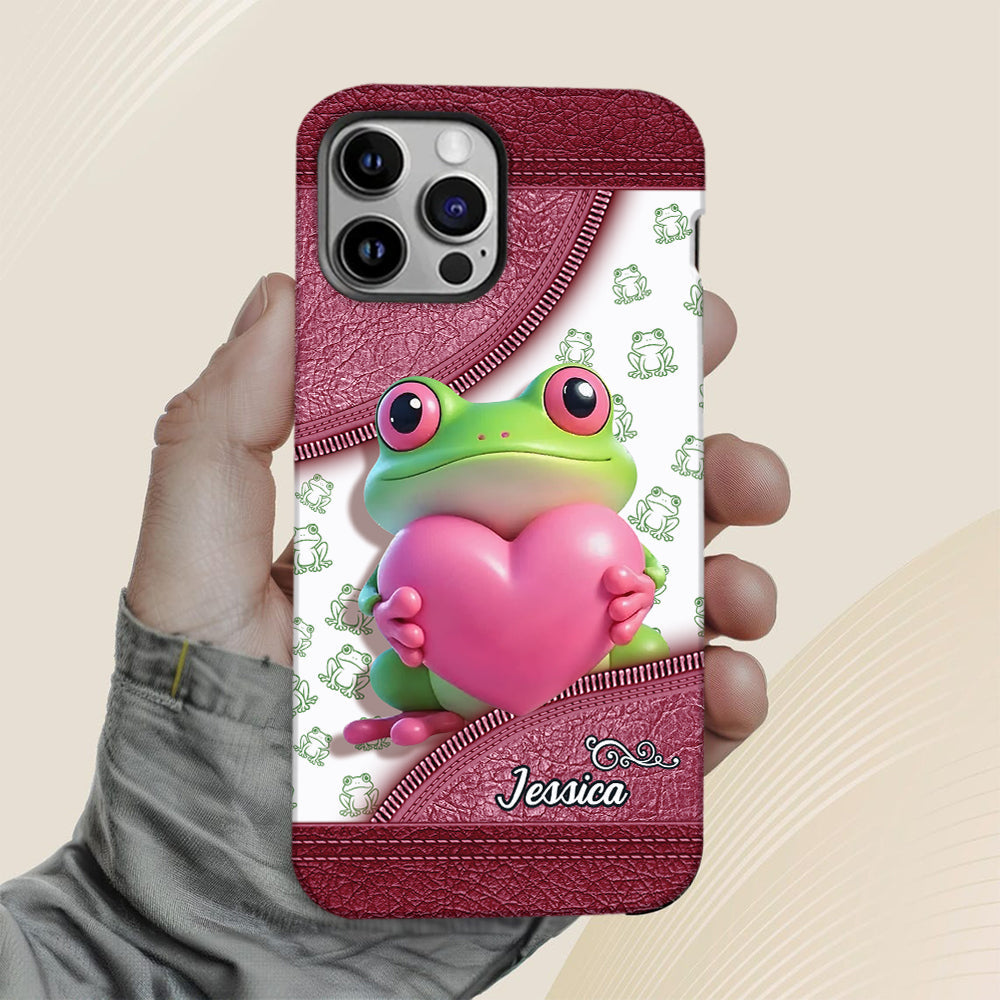 Love Frog – Personalisierte Handyhülle mit Froschmotiv