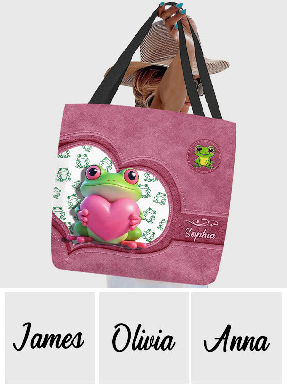Love Frog – Personalisierte Frosch-Tragetasche