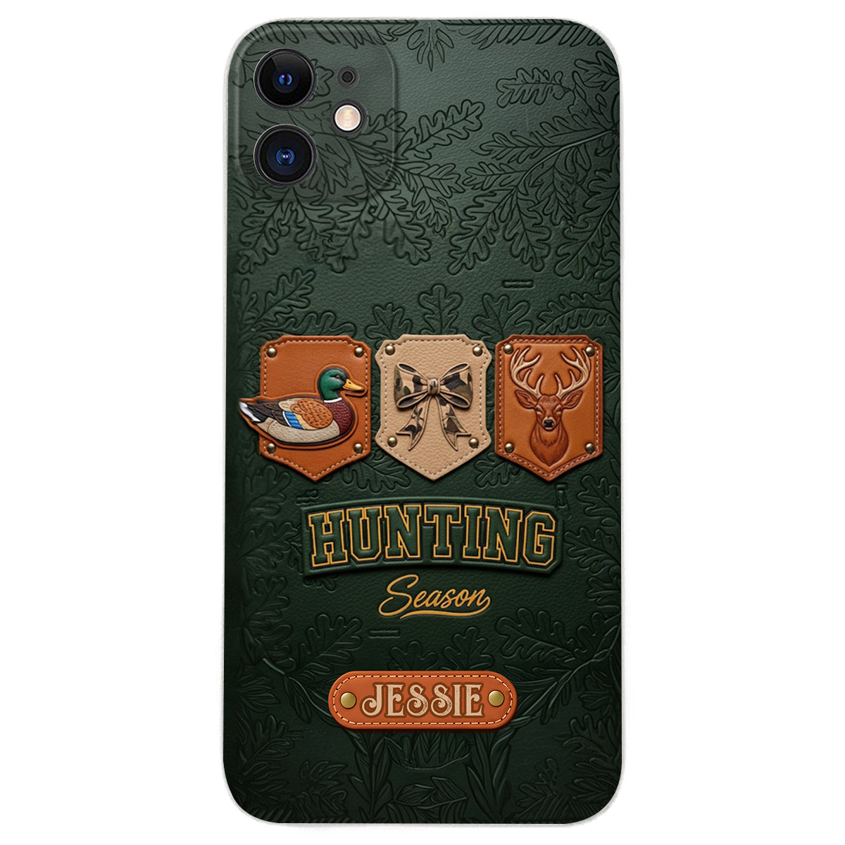 Hunting Season - Personalized Hunting Leather Phone Case