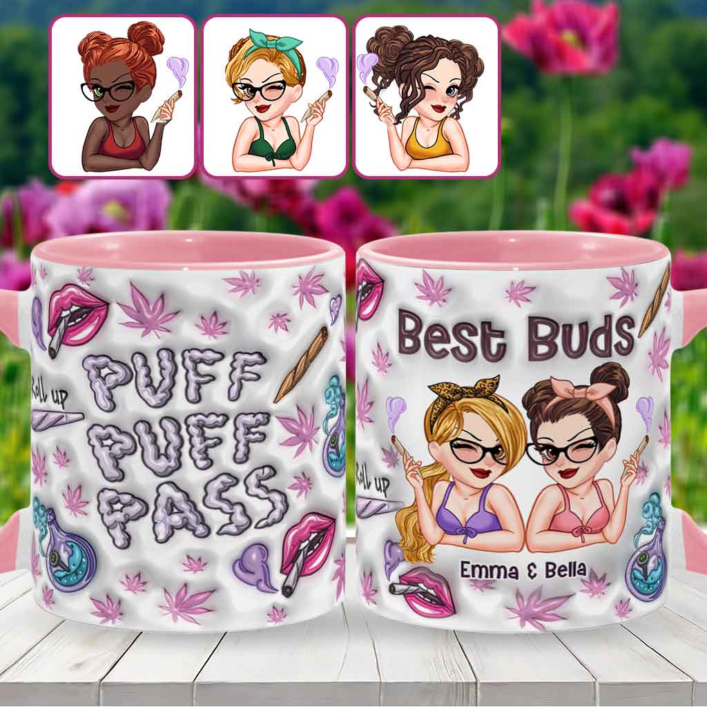 Puzz Puzz Pass – Personalisierter Becher mit Cannabis-Motiv