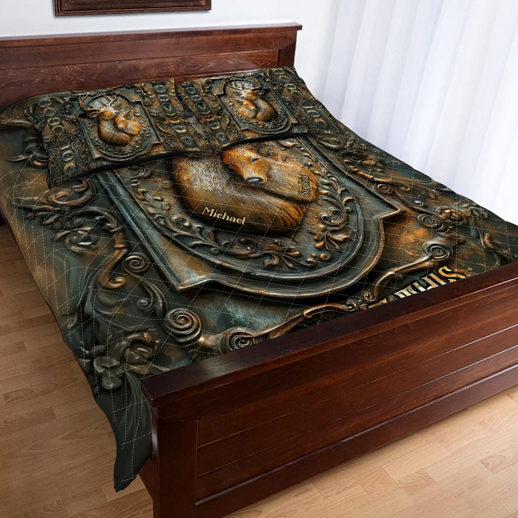 You And Me We Got This - Personalized Hunting Quilt Set