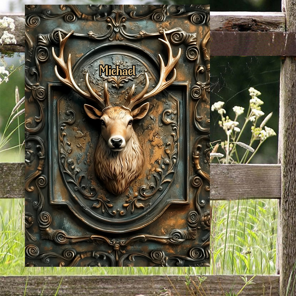 Deer Hunting - Personalized Hunting Rectangle Metal Sign