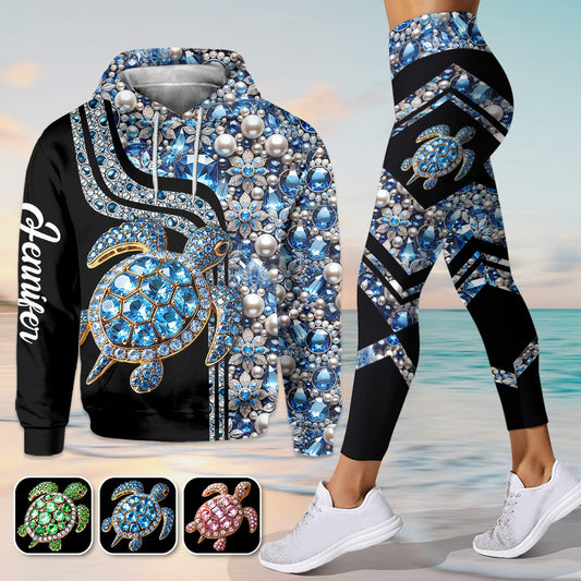 Liebe Schildkröten – Personalisierter Schildkröten-Hoodie und Leggings