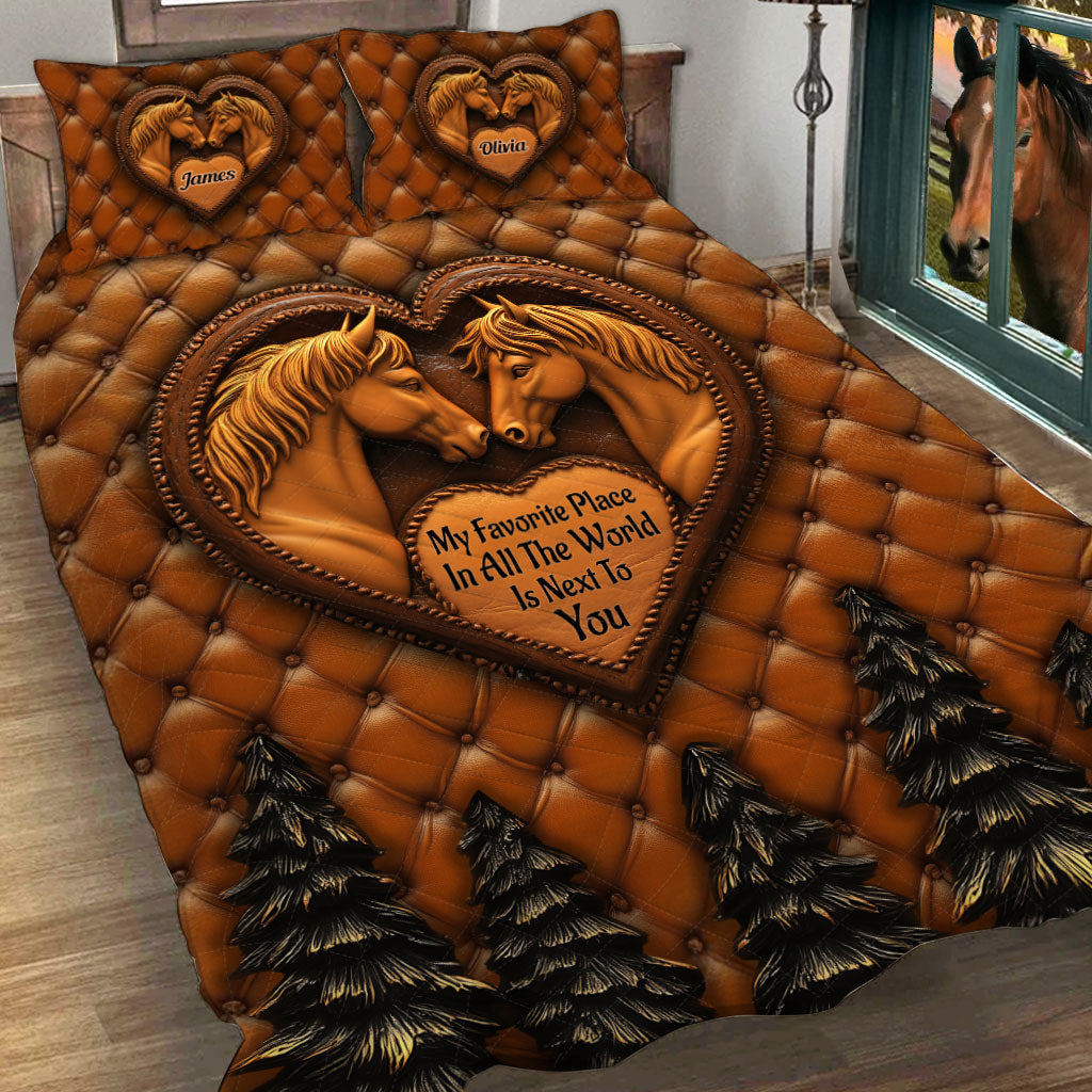 Next To You – Personalisierte Pferde-Bettwäschegarnitur