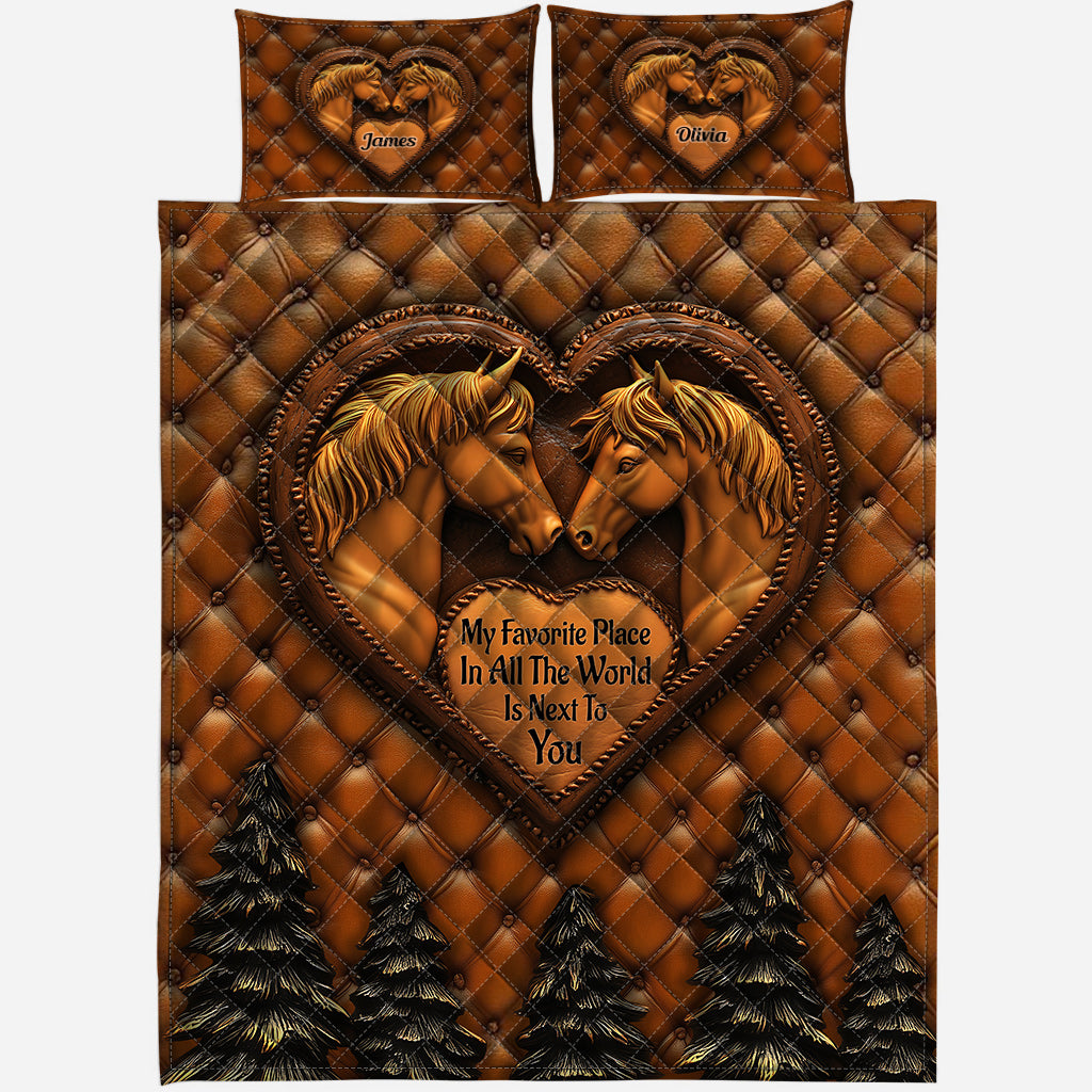 Next To You – Personalisierte Pferde-Bettwäschegarnitur