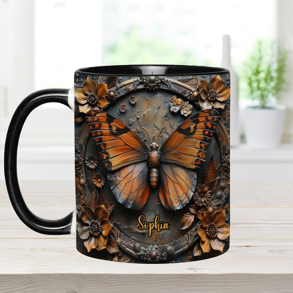 Beautiful Monarch - Personalized Butterfly Accent Mug