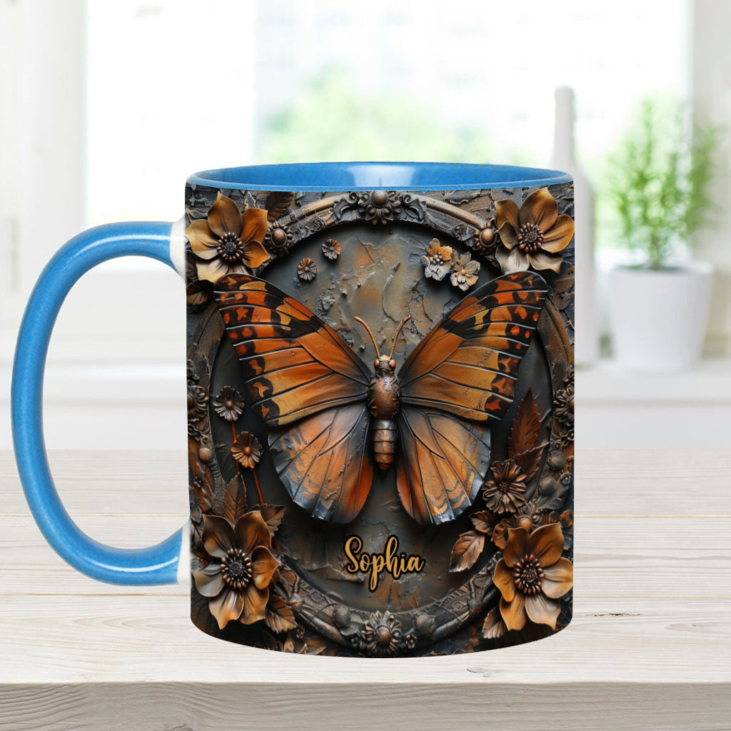 Beautiful Monarch - Personalized Butterfly Accent Mug