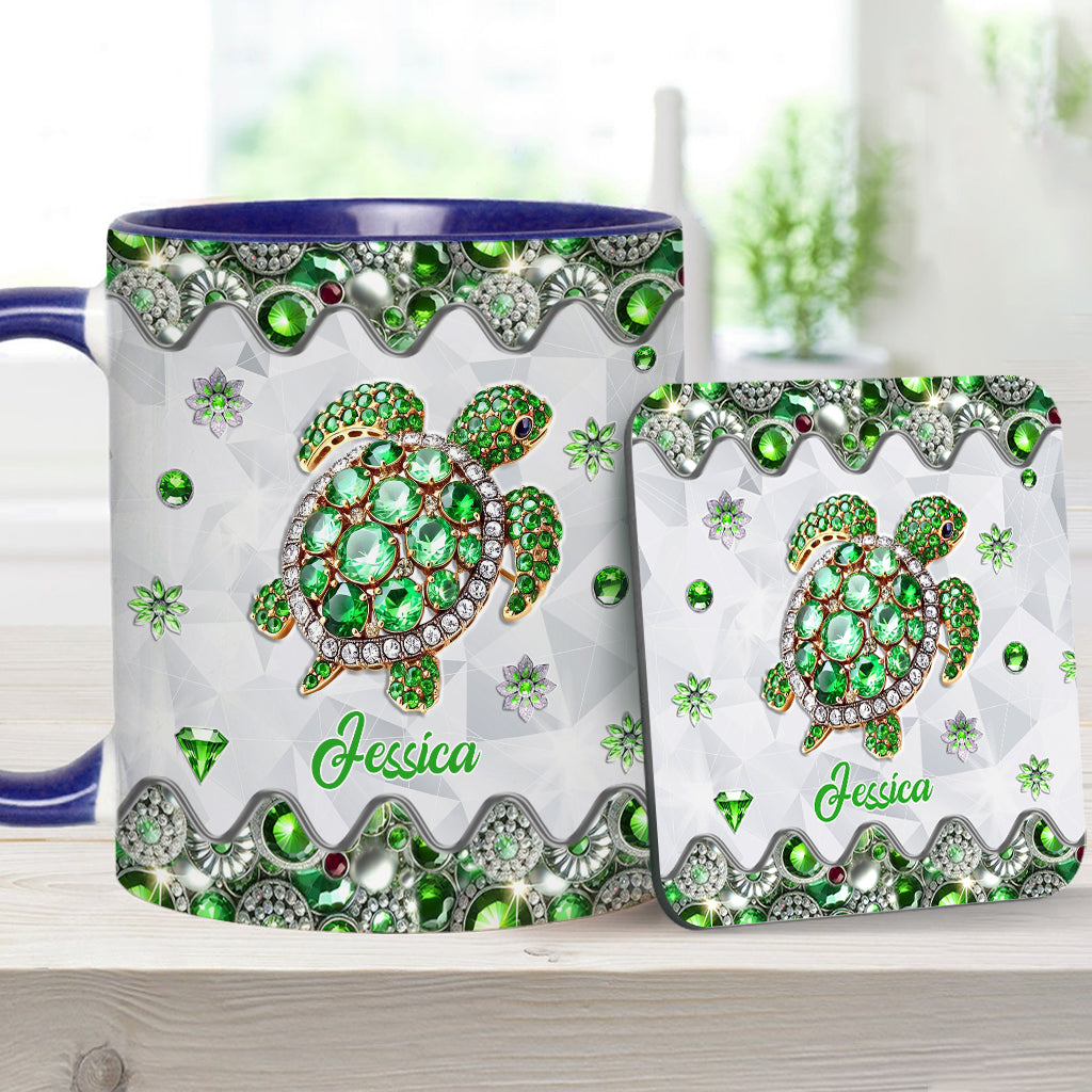 Love Turtles - Personalized Turtle Accent Mug