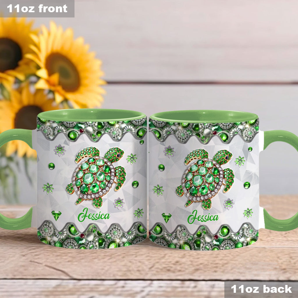 Love Turtles - Personalized Turtle Accent Mug
