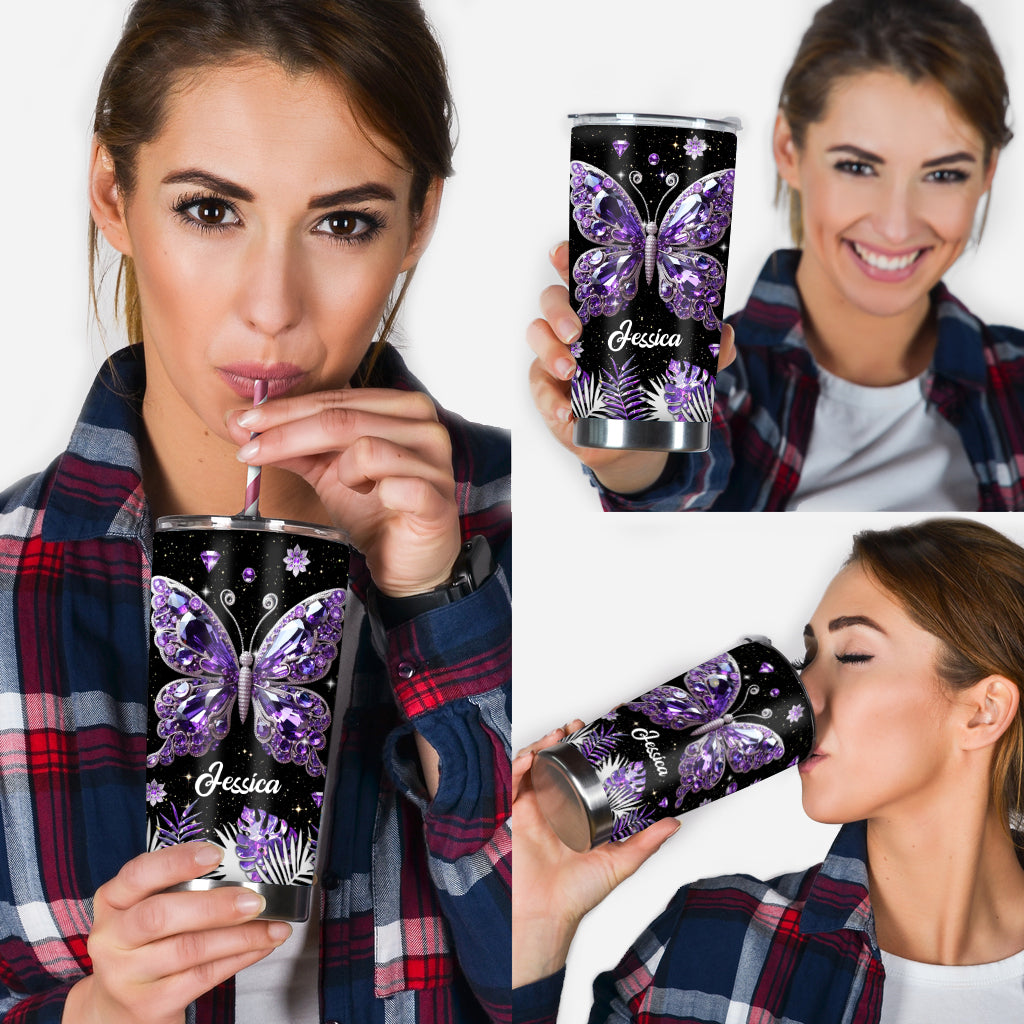 Atemberaubender Schmetterling – personalisierter Schmetterlingsbecher