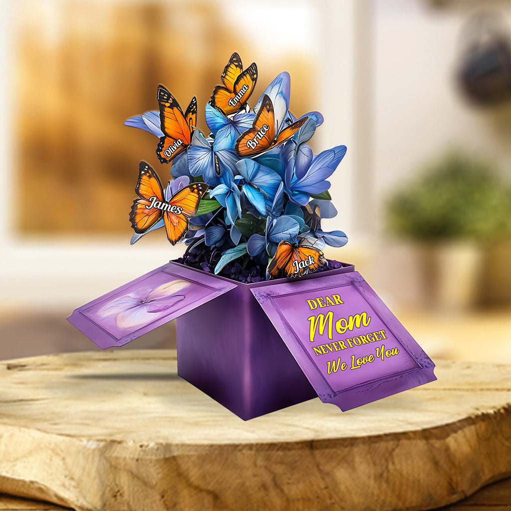 Mom Pop-up Box - Personalized Mother Custom Shaped Acrylic Plaque