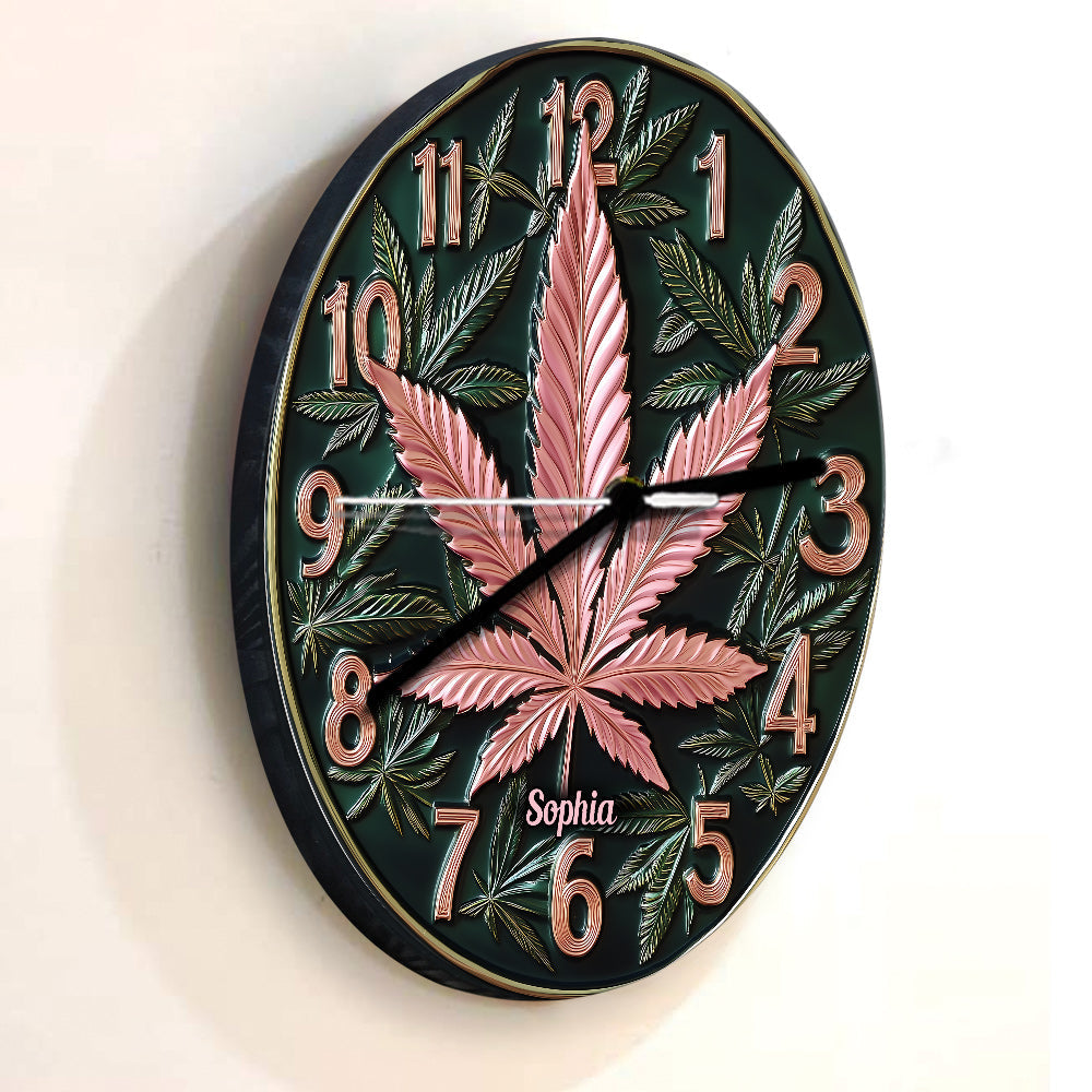 Irgendwo ist 420 – Personalisierte Weed-Wanduhr
