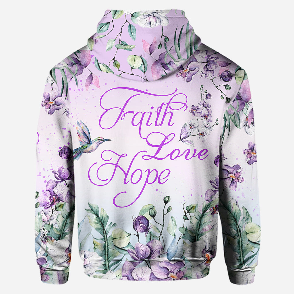 Glaube, Hoffnung, Liebe – Personalisierter christlicher Hoodie und Leggings