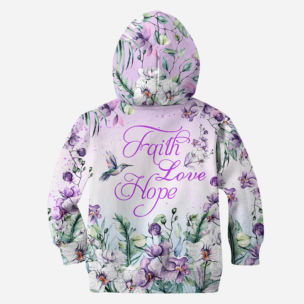 Glaube, Hoffnung, Liebe – Personalisierter christlicher Hoodie und Leggings