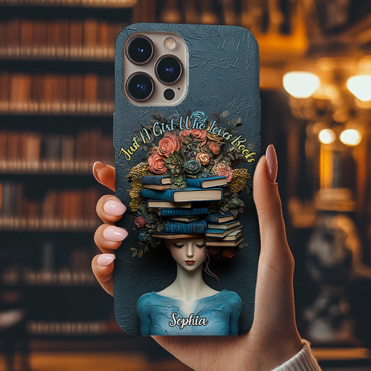 Just A Girl Who Loves Books - Personalized Book Full Print Phone Case