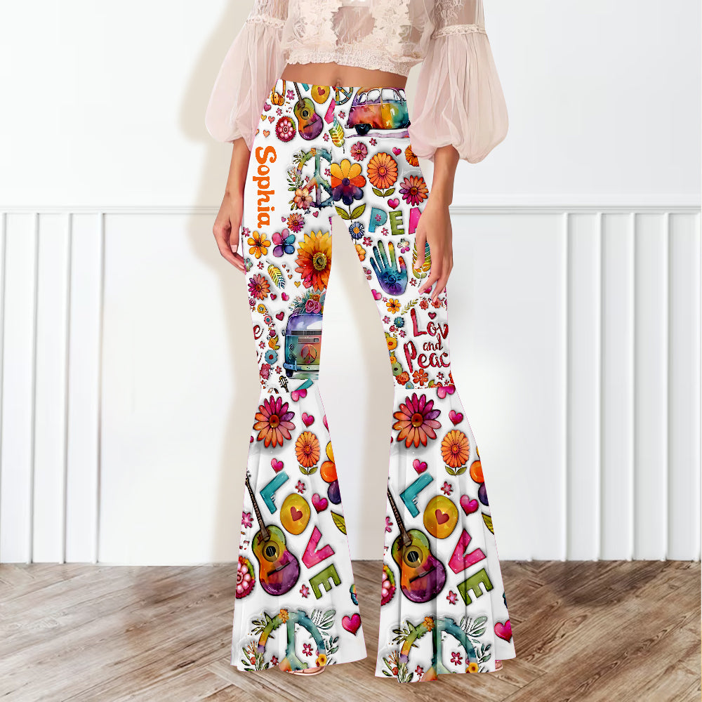 Hippie Soul - Personalized Hippie Flare Leggings