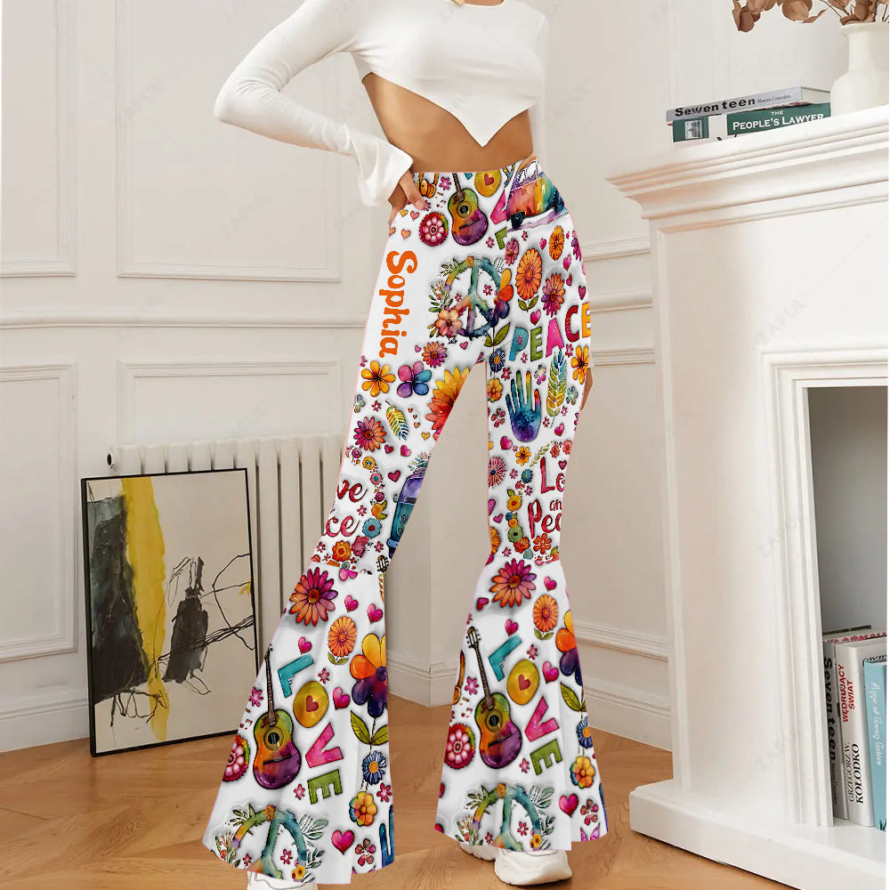 Hippie Soul - Personalized Hippie Flare Leggings