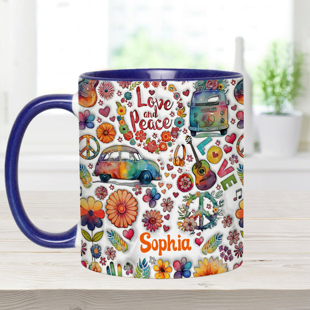 Hippie Soul – Personalisierte Tasse mit Hippie-Akzent