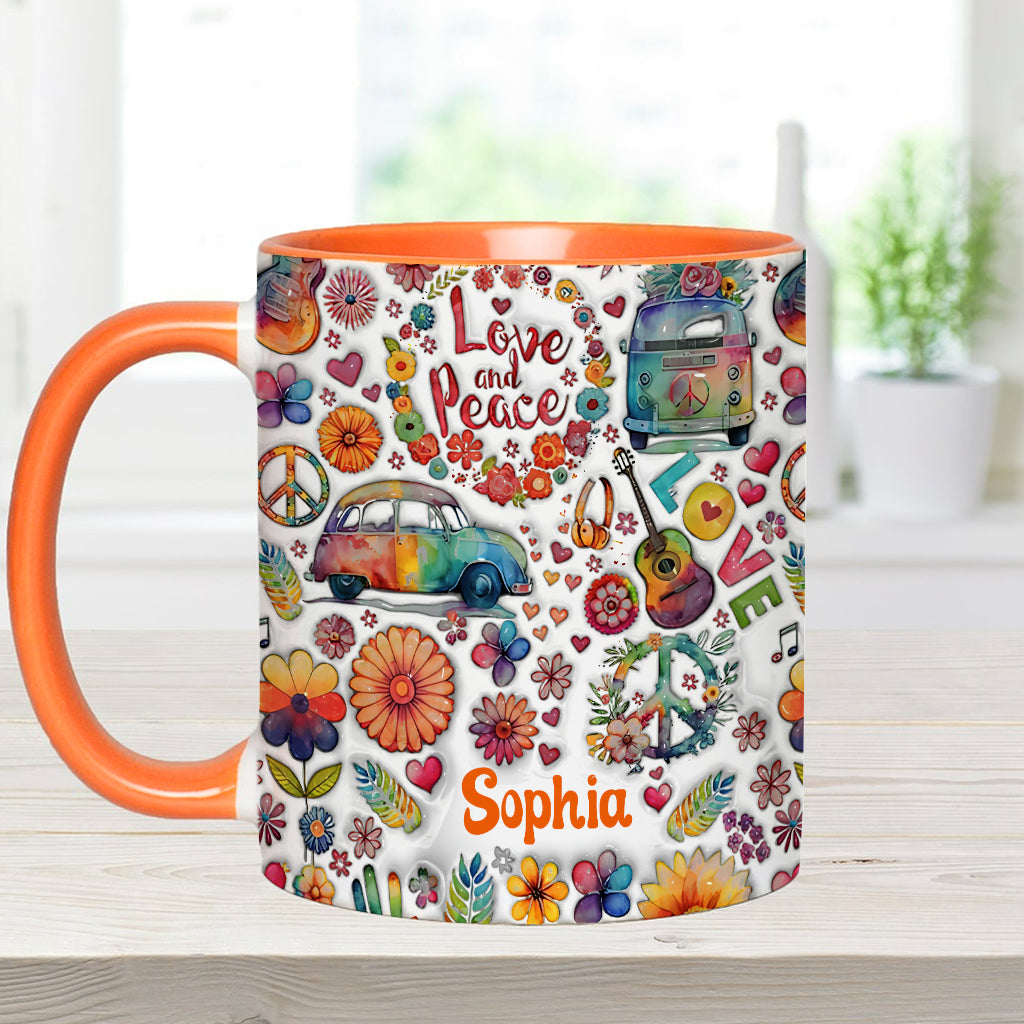 Hippie Soul – Personalisierte Tasse mit Hippie-Akzent