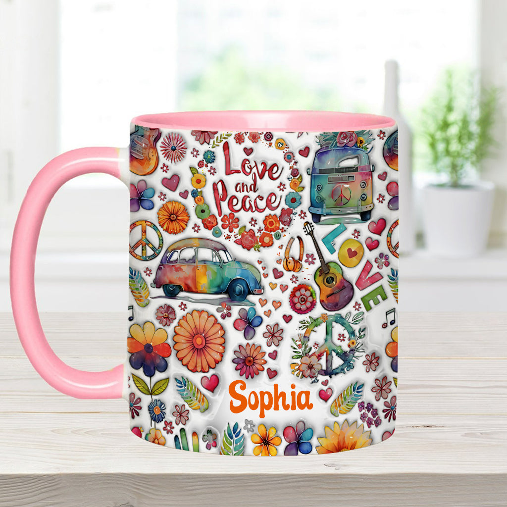 Hippie Soul – Personalisierte Tasse mit Hippie-Akzent