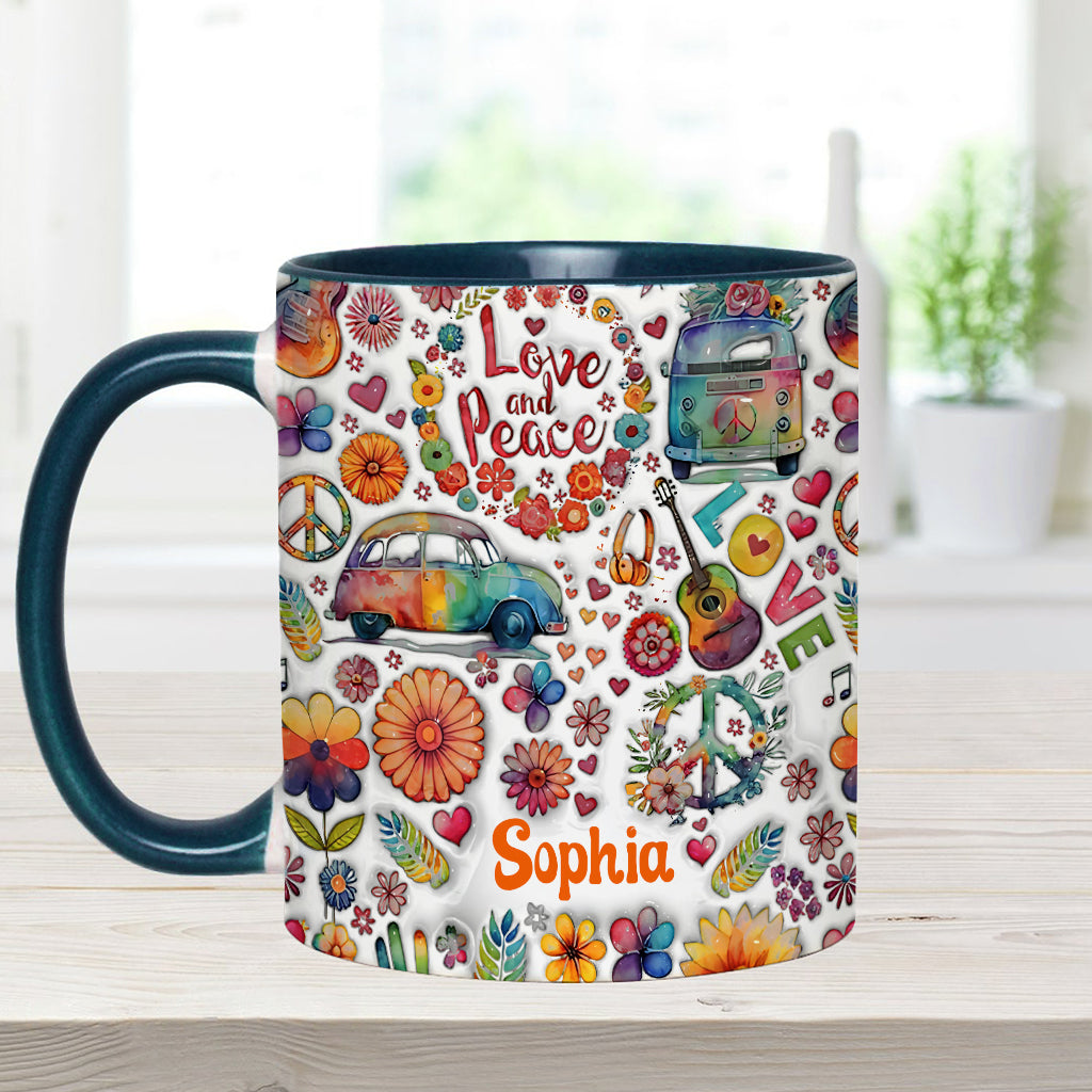 Hippie Soul – Personalisierte Tasse mit Hippie-Akzent