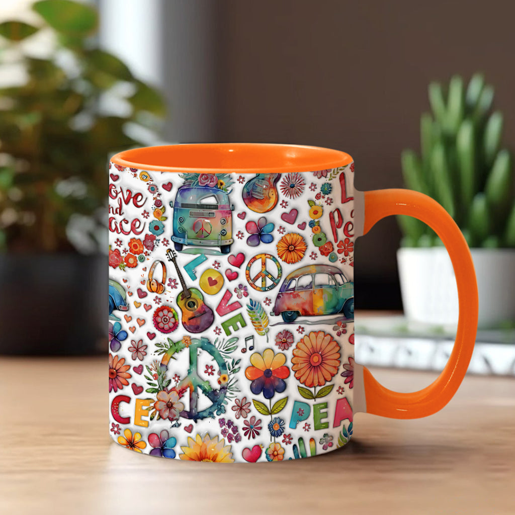 Hippie Soul – Personalisierte Tasse mit Hippie-Akzent