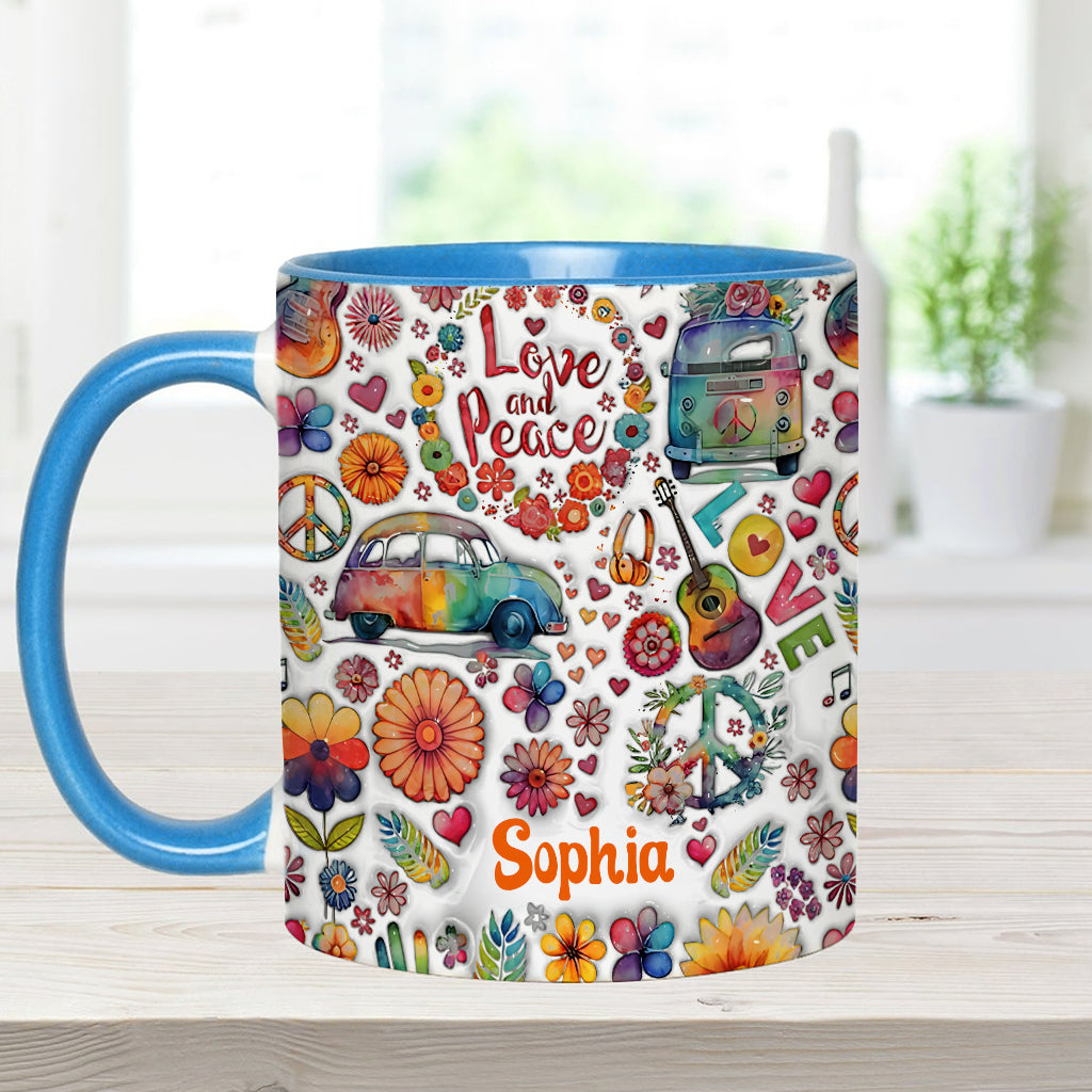 Hippie Soul – Personalisierte Tasse mit Hippie-Akzent