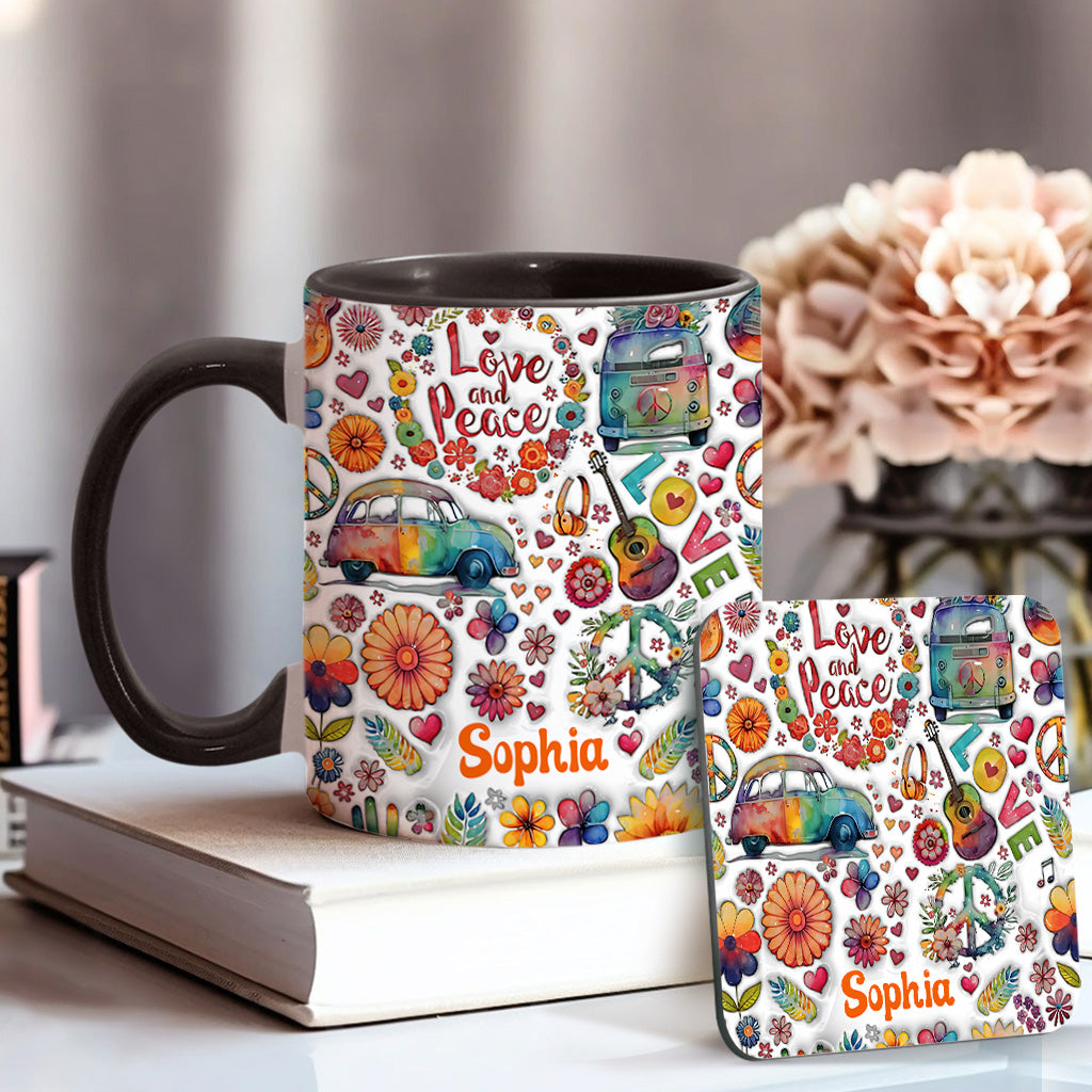 Hippie Soul – Personalisierte Tasse mit Hippie-Akzent