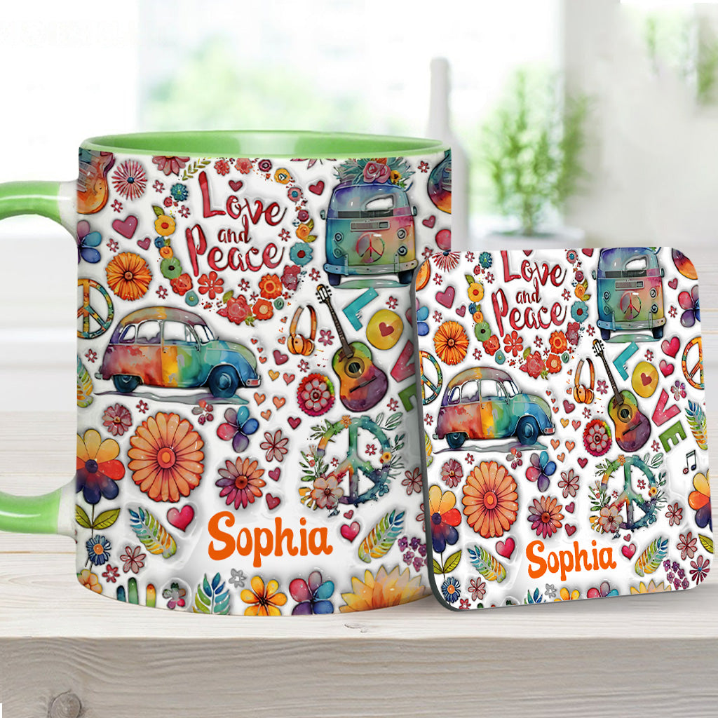 Hippie Soul – Personalisierte Tasse mit Hippie-Akzent