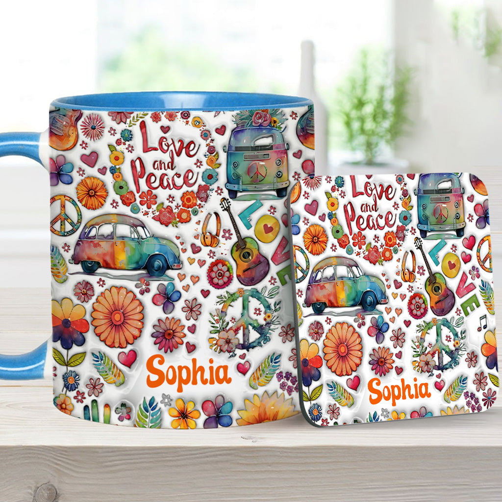 Hippie Soul – Personalisierte Tasse mit Hippie-Akzent