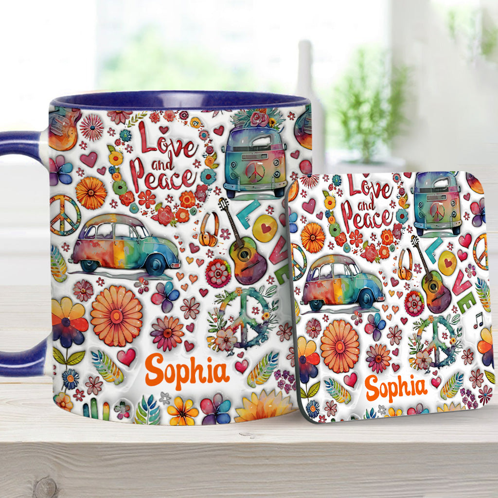 Hippie Soul – Personalisierte Tasse mit Hippie-Akzent