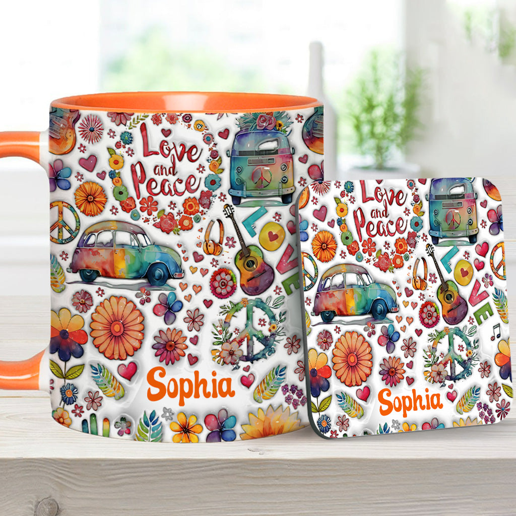Hippie Soul – Personalisierte Tasse mit Hippie-Akzent