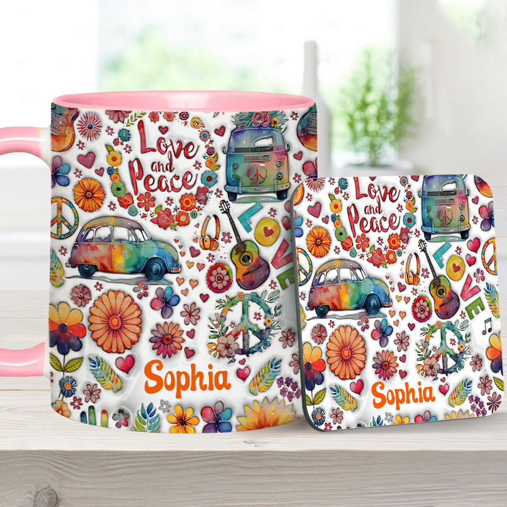 Hippie Soul – Personalisierte Tasse mit Hippie-Akzent