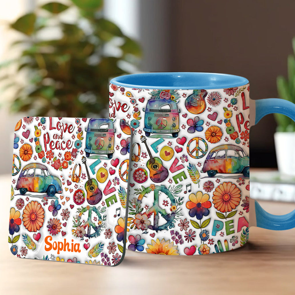 Hippie Soul – Personalisierte Tasse mit Hippie-Akzent