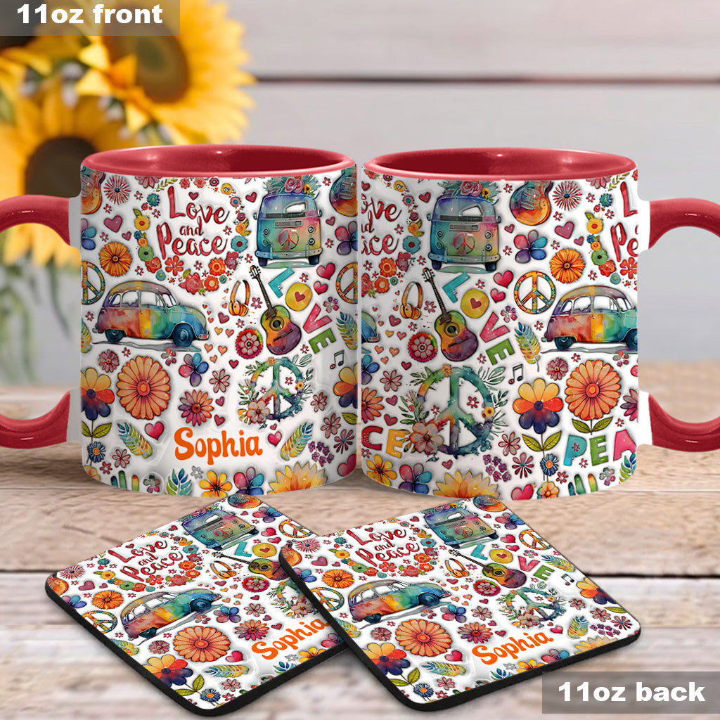 Hippie Soul – Personalisierte Tasse mit Hippie-Akzent