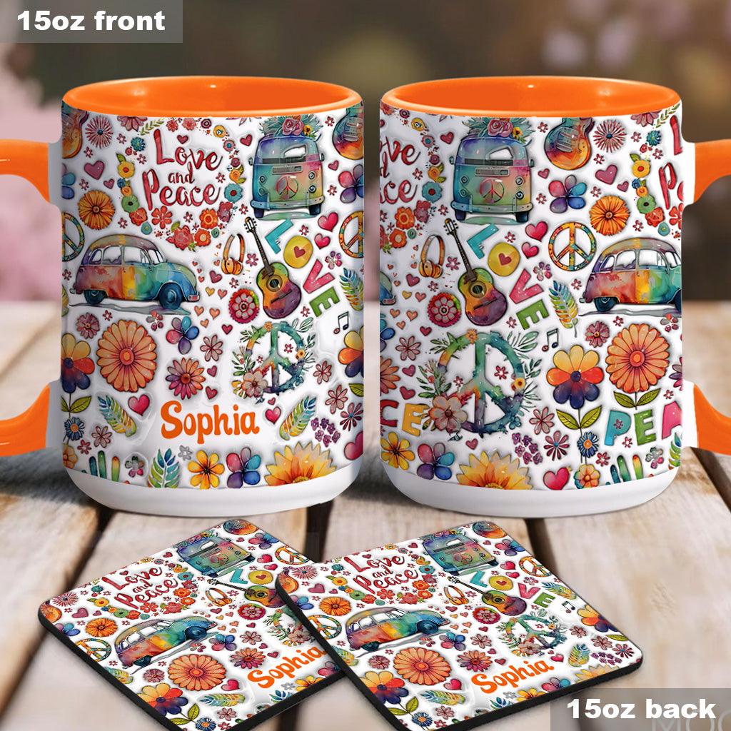 Hippie Soul – Personalisierte Tasse mit Hippie-Akzent