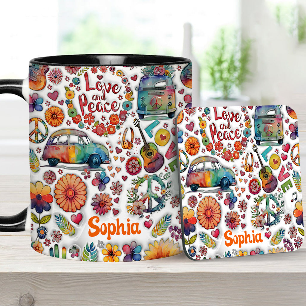 Hippie Soul – Personalisierte Tasse mit Hippie-Akzent