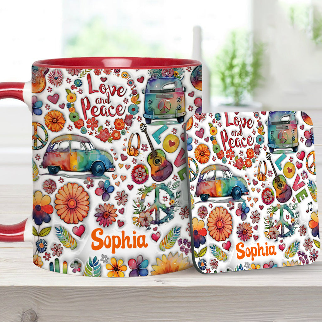 Hippie Soul – Personalisierte Tasse mit Hippie-Akzent