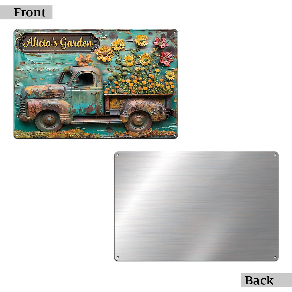 Ihr Garten – Personalisiertes Gartenschild aus Metall