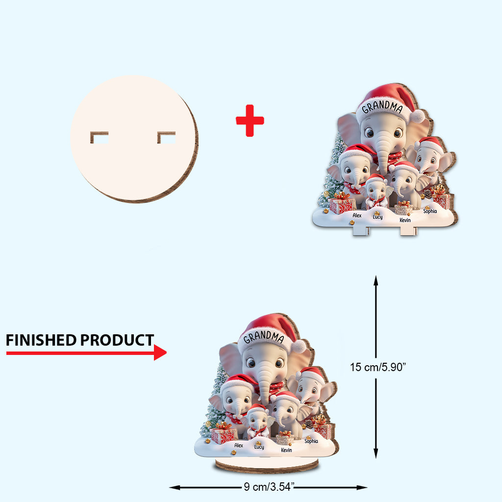 Ich liebe es, Oma zu sein – Personalisierte, freistehende Holzplakette „Oma“