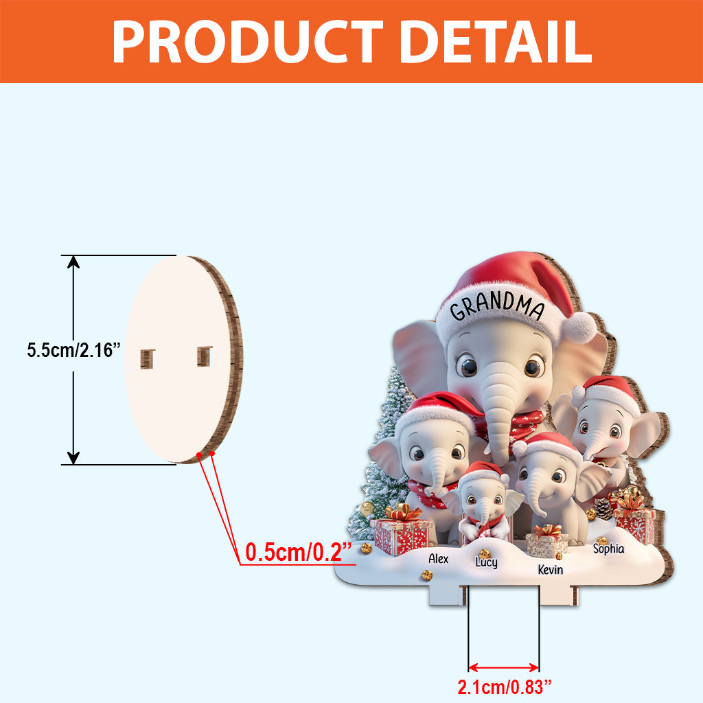 Ich liebe es, Oma zu sein – Personalisierte, freistehende Holzplakette „Oma“