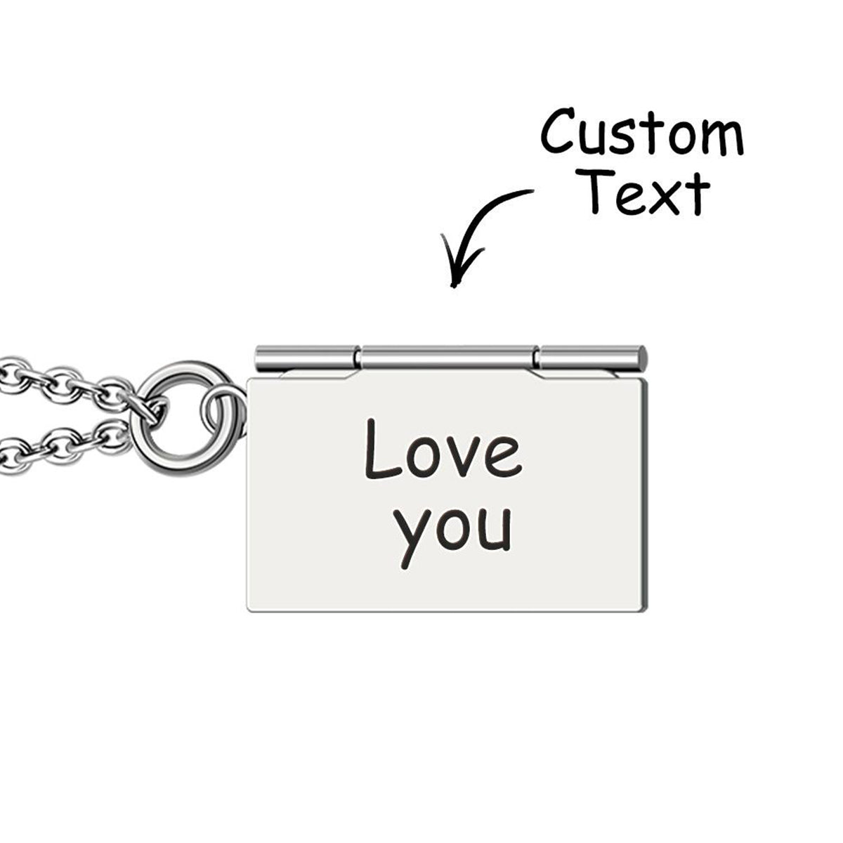 Briefumschlag mit Foto – personalisierte Briefumschlag-Halskette