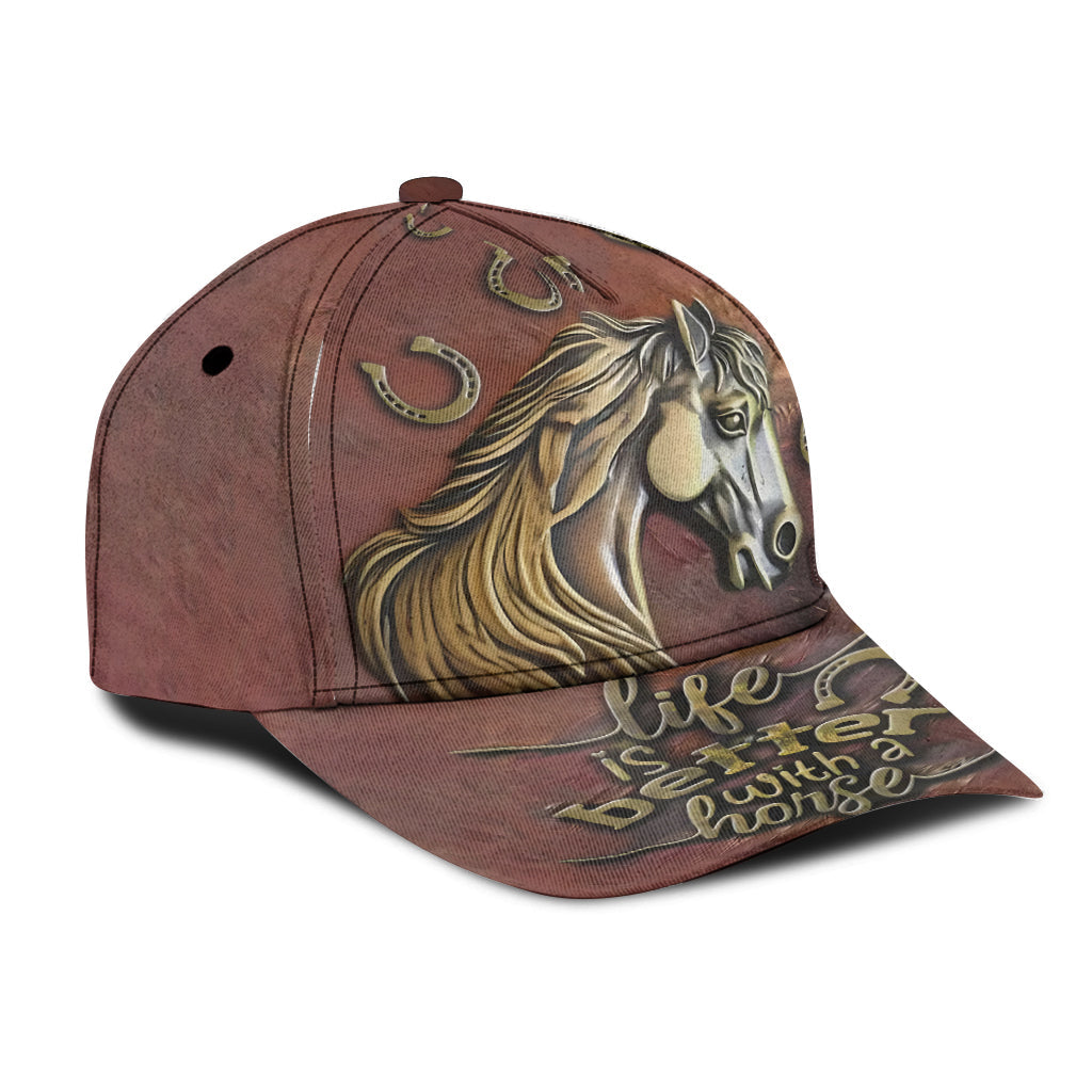 Life Is Better With A Horse - Personalized Horse Classic Cap