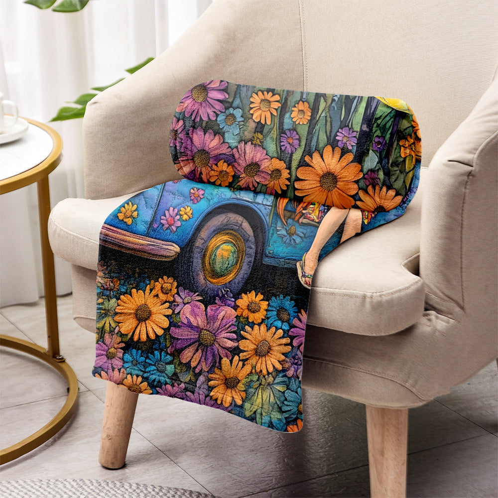 Fantastischer Wohnwagen – personalisierte Hippie-Decke