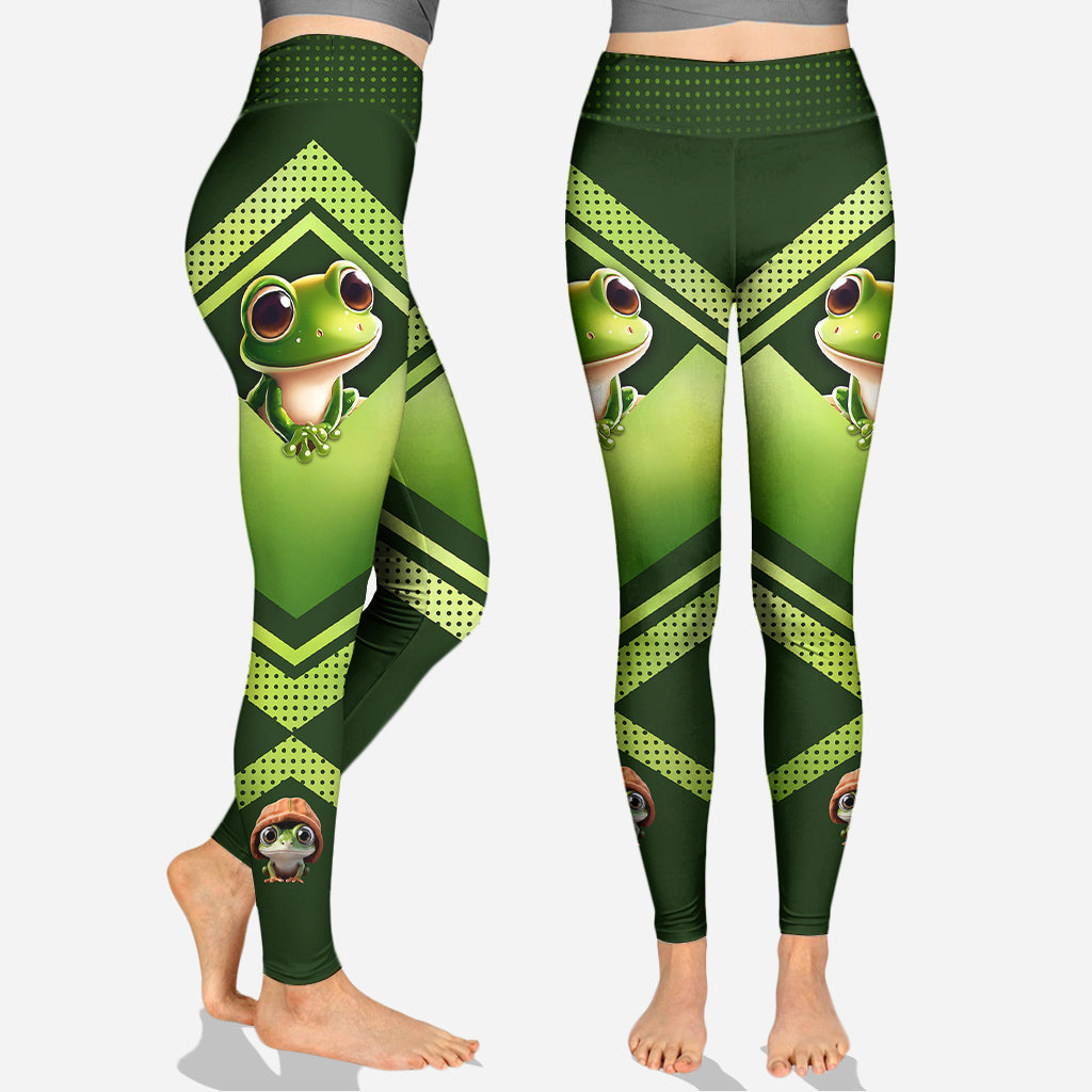 Ich liebe Frösche – Personalisierter Frosch-Hoodie und Leggings